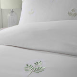 Emily Green Leaf Embroidery Duvet Cover Set - Green - Emily Embroidery Duvet Cover Set In Green 2