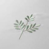 Emily Green Leaf Embroidery Duvet Cover Set - Green - Emily Embroidery Duvet Cover Set In Green 3