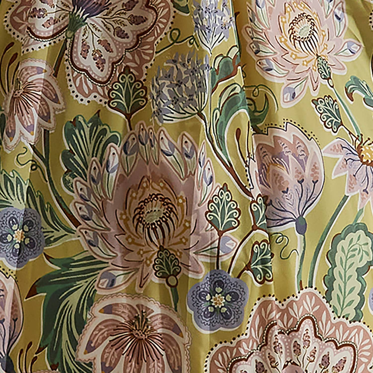 Ulster Weavers Emmeline Floral Packable Shopping Bag - Emmeline Foldable Tote Bag Medium In Green 4