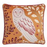 Enchanted Velvet Cushion Cover Red & Yellow - Enchanted Cushion In Red 43 X 43Cm 2