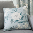 Eve Floral Cushion Cover 43cm x 43cm - Duck Egg