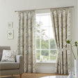 Eve Pencil Pleat Tape Top Curtains - Natural Light Filtering Printed