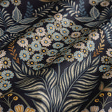 Evelina Floral Cotton Duvet Cover Set - Evelina Duvet Cover Set In Navy 3