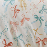 Evelyn Polycotton Duvet Cover Set - Multi - Evelyn Bows Duvet Cover Set In Multicolour 3