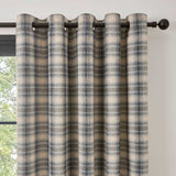 Everett Eyelet Curtains - Grey Light Filtering Jacquard - Everett Eyelet Curtains In Grey 2