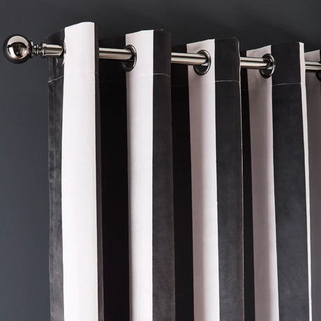 Festivo Stripe Blackout Eyelet Curtains by Laurence Llewelyn-Bowen