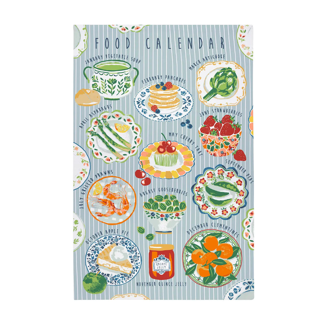 Ulster Weavers Food Calendar Tea Towel 100% Cotton