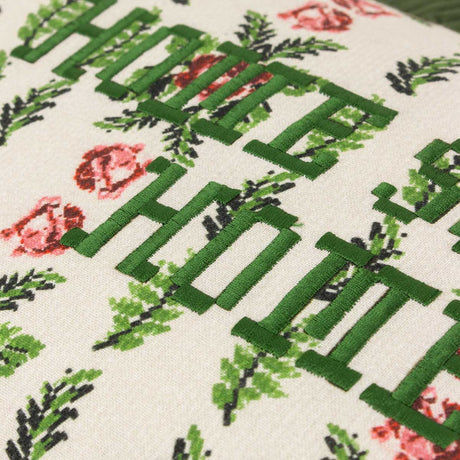 Feeoni Home Sweet Home Cushion Cover / Filled Cushion 12" x 20" (30cm x 50cm) by furn. 4