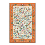 Field Mice Cotton Tea Towel in Blue