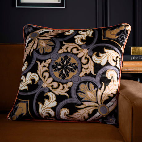 Festivo Black Cushion Cover 55 x 55cm lifestyle image