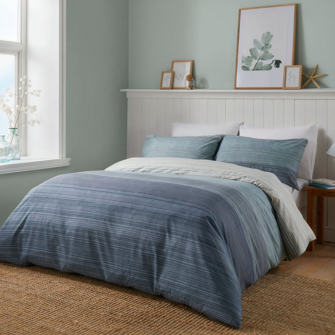 Fairhaven Blue Duvet Cover Bedding Set
