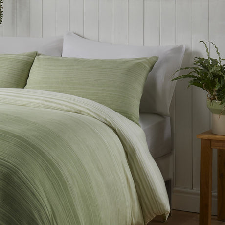 Fairhaven Polycotton Duvet Cover Set - Green - Fairhaven Duvet Cover Set In Green 2