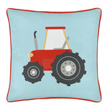 FarmFriends Red Kids Animal Print Filled Cushion - Farmyard Friends Cushion In Blue 43 X 43Cm 2