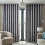 Faux Silk Made to Measure Curtains Silver
