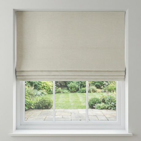 Faux Silk Made to Measure Roman Blind Natural