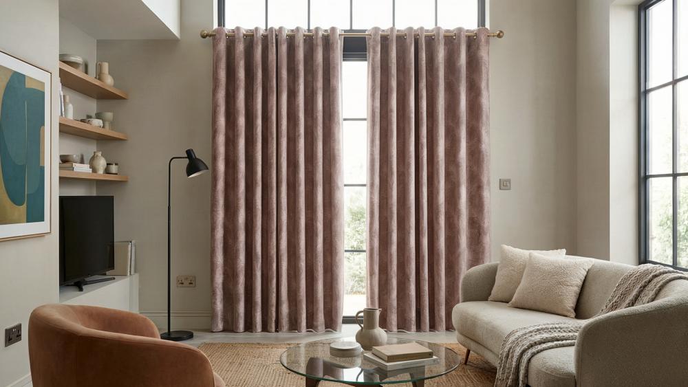 Feather Made to Measure Curtains Coffee 3