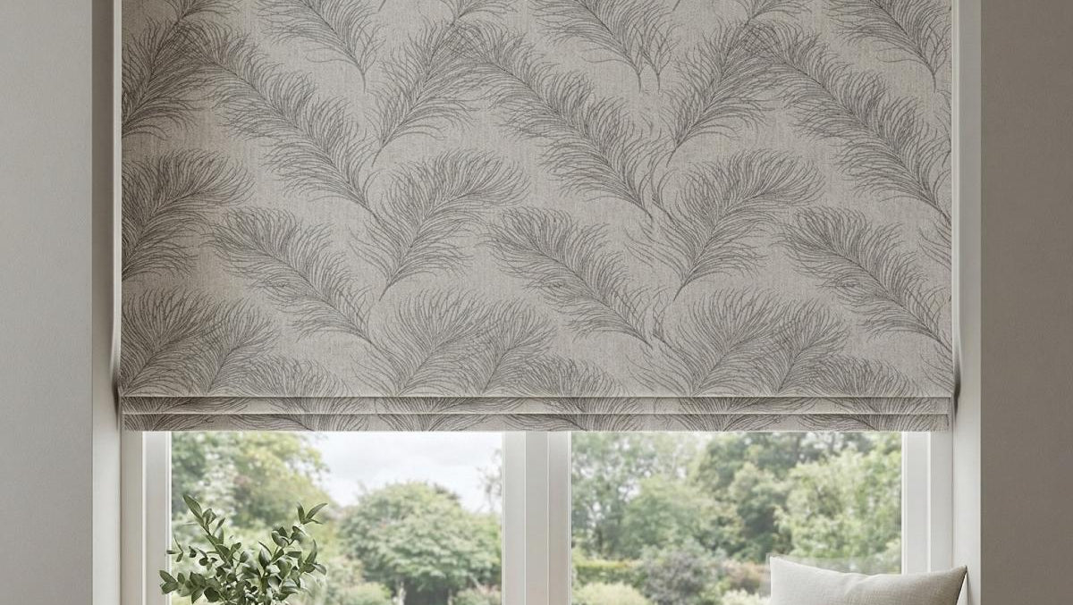 Feather Made to Measure Roman Blind Dove