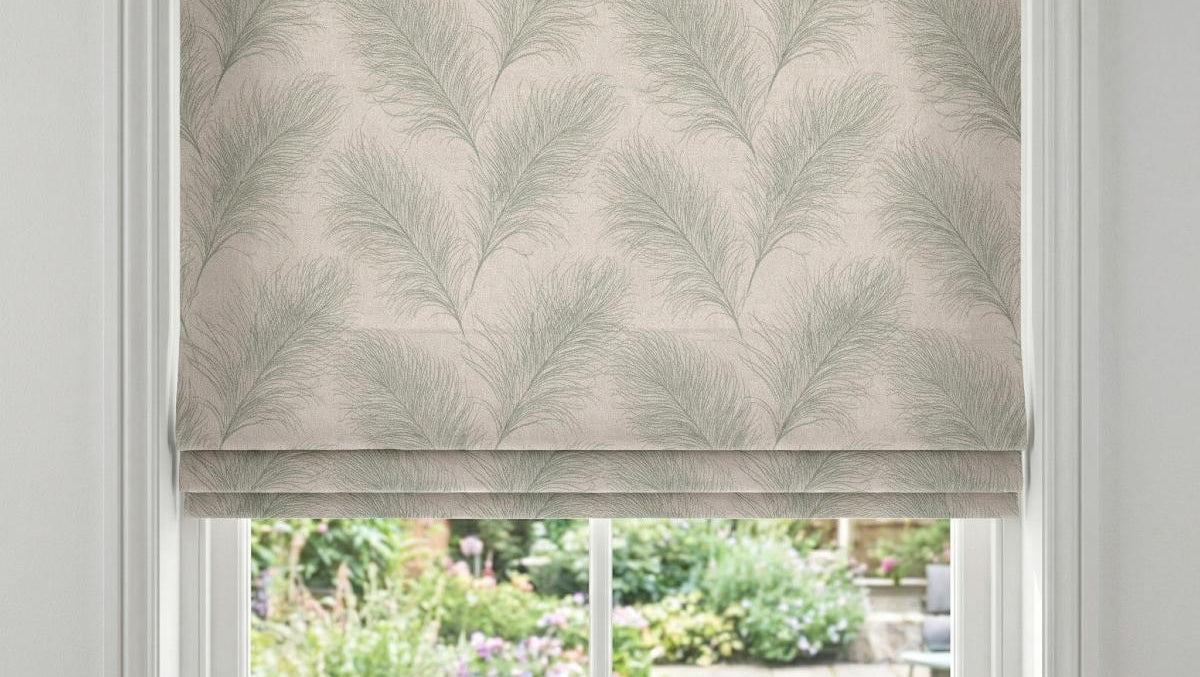Feather Made to Measure Roman Blind Duck Egg