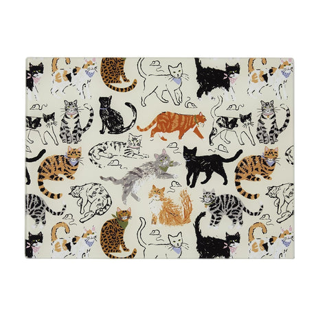 Ulster Weavers Feline Friends Cat Print Glass Worktop Saver