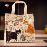 Ulster Weavers Feline Friends Cat Print Small PVC Bag - Feline Friends Pvc Bag Small In Grey 3