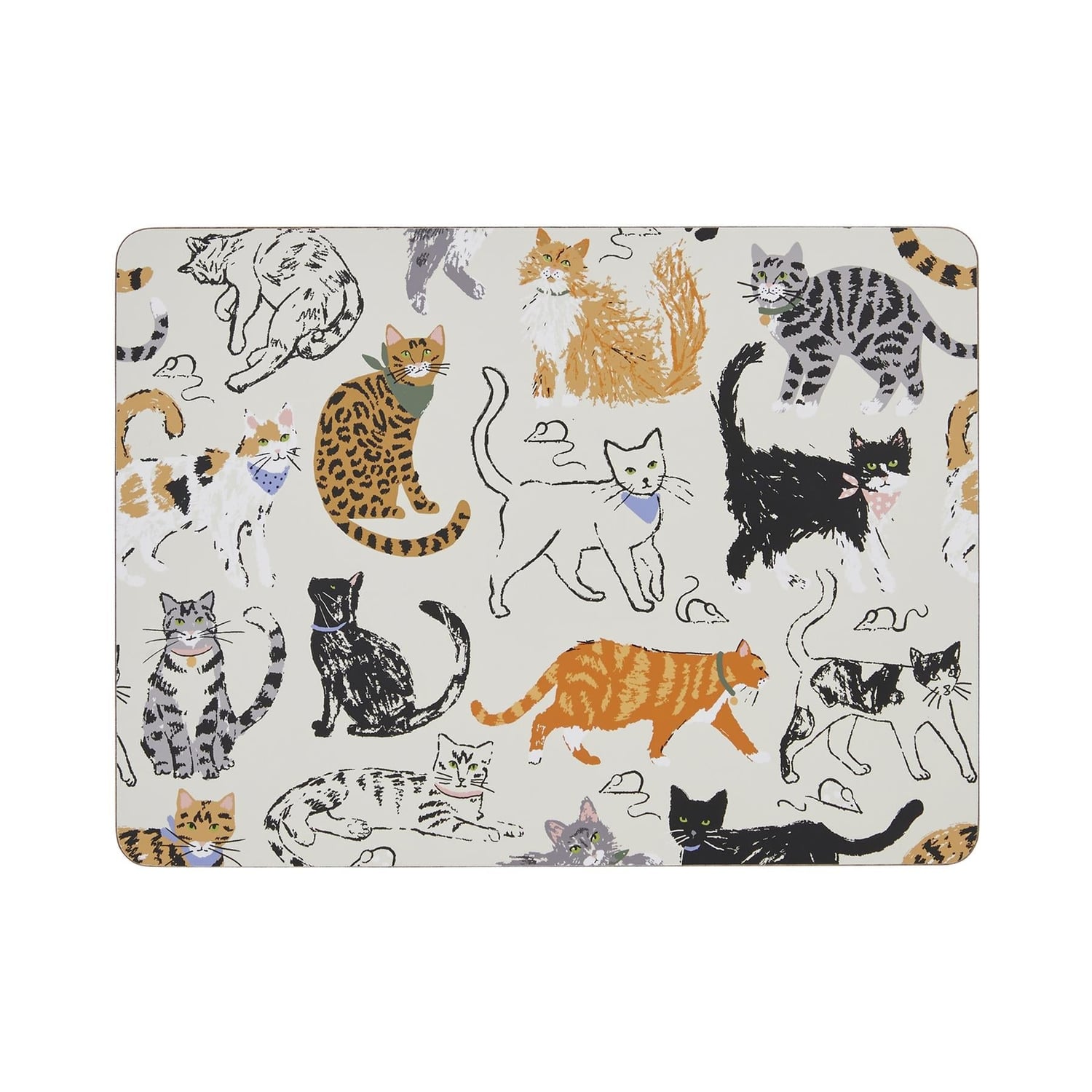 Ulster Weavers Feline Friends Cat Print Placemat 4 Pack