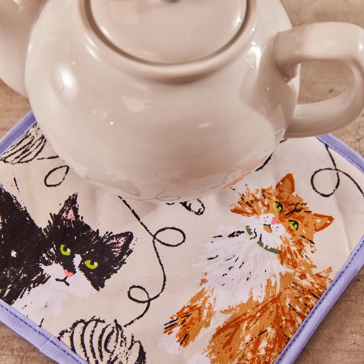 Ulster Weavers Feline Friends Cat Print Pot Mat