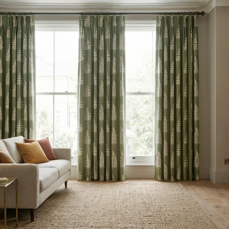 Fern Made to Measure Curtains Green