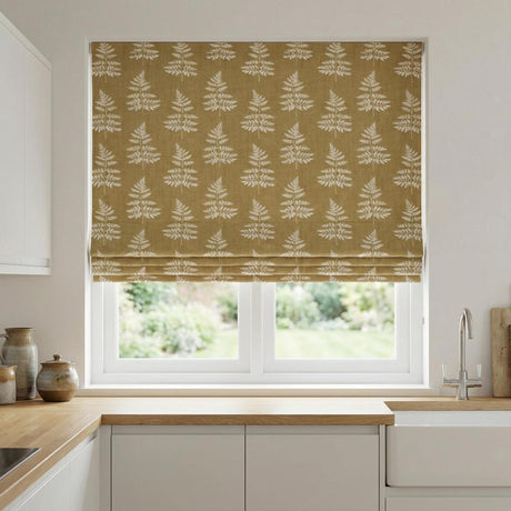 Fern Made to Measure Roman Blind Ochre
