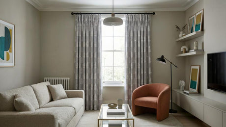 Fern Made to Measure Curtains Silver 3