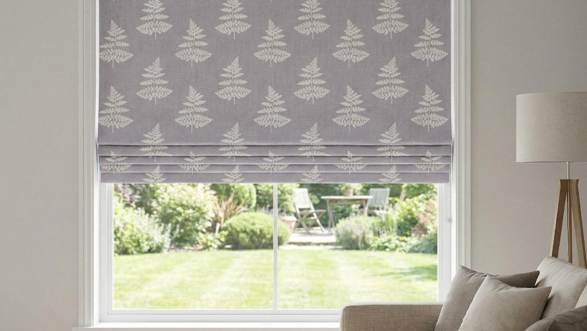 Fern Made to Measure Roman Blind Silver