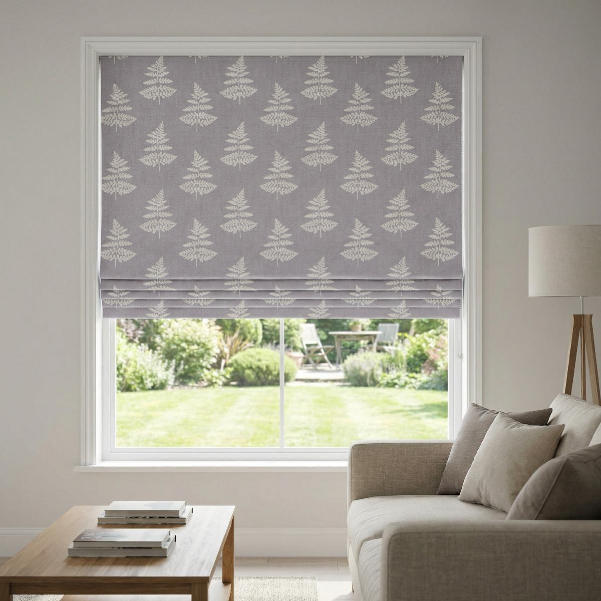 Fern Made to Measure Roman Blind Silver