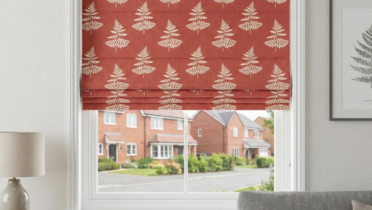 Fern Made to Measure Roman Blind Terracotta