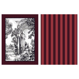Laurence Llewelyn-Bowen Festivo Red Stripe Cotton Kitchen and Dining Collection - Festivo Cotton Tea Towel 2 Pack In Red 2