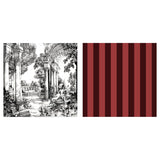 Laurence Llewelyn-Bowen Festivo Red Stripe Cotton Kitchen and Dining Collection - Festivo Napkins 4 Pack In Red 3
