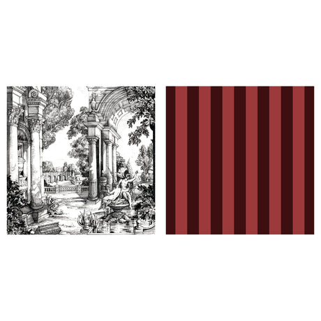 Laurence Llewelyn-Bowen Festivo Red Stripe Cotton Kitchen and Dining Collection - Festivo Napkins 4 Pack In Red 3