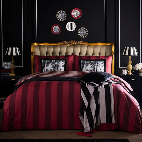 Laurence Llewelyn-Bowen Festivo Stripe Cosy Throw 130cm x 180cm - Black - Festivo Stripe Throw In Black 130 X 180Cm 5