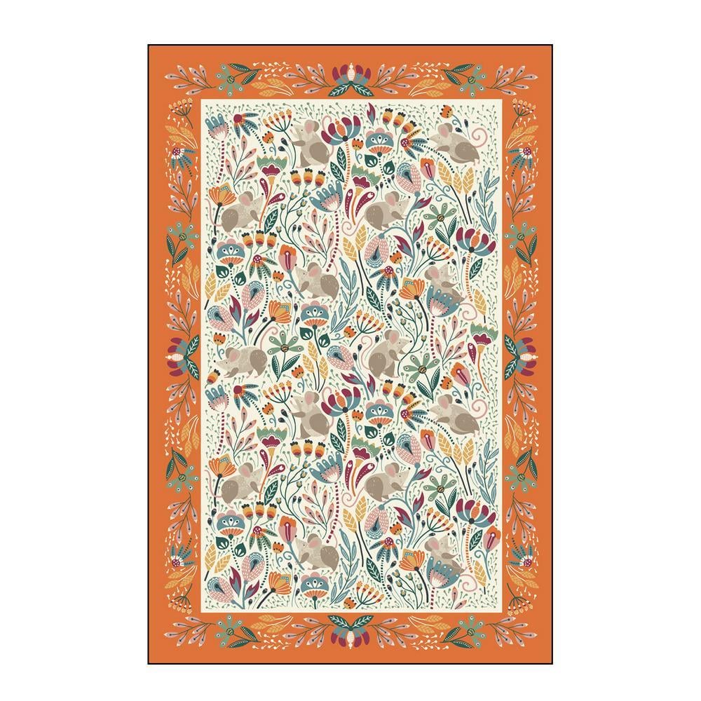 Ulster Weavers Field Mice Blue 100% Cotton Tea Towel - Field Mice Cotton Tea Towel In Blue 4
