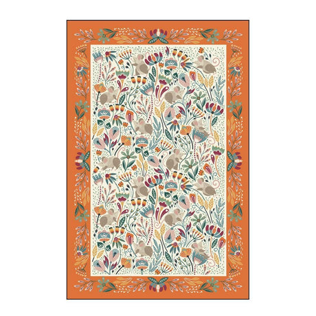 Ulster Weavers Field Mice Blue 100% Cotton Tea Towel - Field Mice Cotton Tea Towel In Blue 4