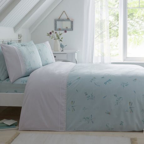 Fifi Lace Trim Polycotton Duvet Cover Set
