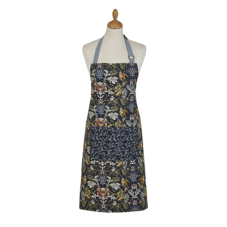 Ulster Weavers Finch & Flower Cotton Apron - Finch & Flower Cotton Apron In Navy 2