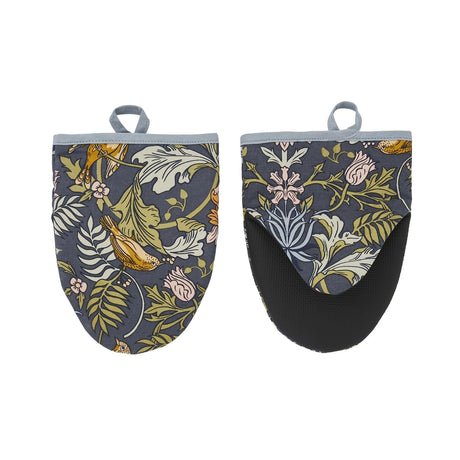 Ulster Weavers Finch & Flower Microwave Mitts Pair - Finch & Flower Microwave Mitts Pair In Navy 3