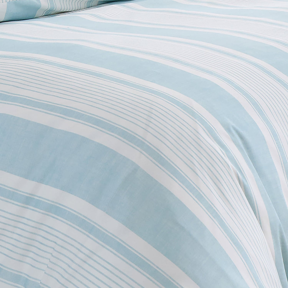 Finlay Stripe Polycotton Duvet Cover Set Blue - Finlay Stripe Duvet Cover Set In Blue 3