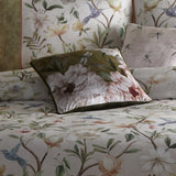 Fiorella Floral Velvet Filled Cushion 43cm x 43cm - Wine