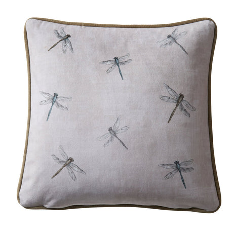 Fiorella Floral Velvet Filled Cushion 43cm x 43cm - Wine - Fiorella Cushion In Wine 43 X 43Cm 4