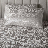 Laurence Llewelyn-Bowen Firenza Velvet Duvet Cover Set Grey Bedding - Silver - Firenza Duvet Cover Set In Silver 4