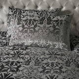 Laurence Llewelyn-Bowen Firenza Velvet Duvet Cover Set Grey Bedding - Slate - Firenza Duvet Cover Set In Slate 3