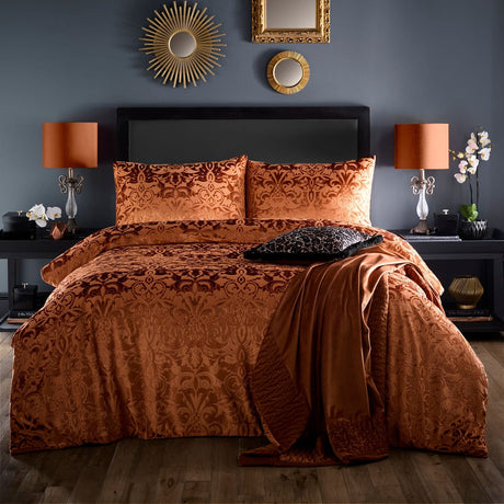 Laurence Llewelyn-Bowen Firenza Duvet Cover Set Terracotta - Firenza Duvet Cover Set In Spice 4