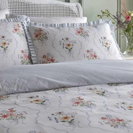 Floral Bouquet 100% Cotton Duvet Cover Set - Floral Bouquet Duvet Cover Set In Multi 2