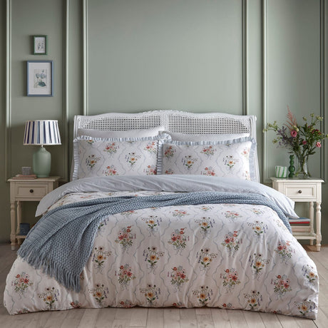 Floral Bouquet 100% Cotton Duvet Cover Set - Floral Bouquet Duvet Cover Set In Multi 5