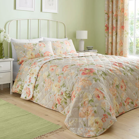 Florette Luxury Bedspread 200cm x 230cm - Flourette Bedspread In Natural 200Cm X 230Cm 1